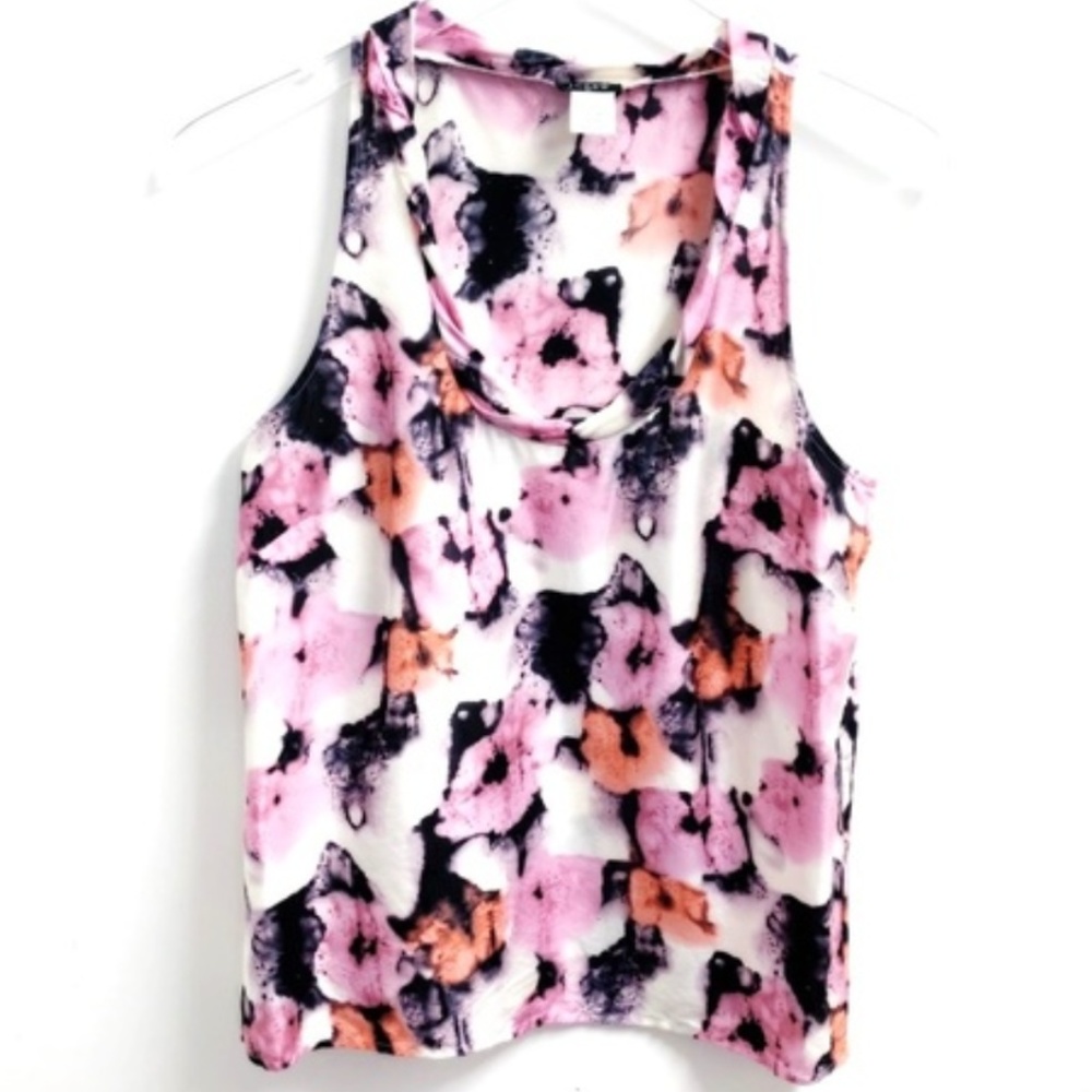 JCrew Light Silk Floral Pattern Tank Top